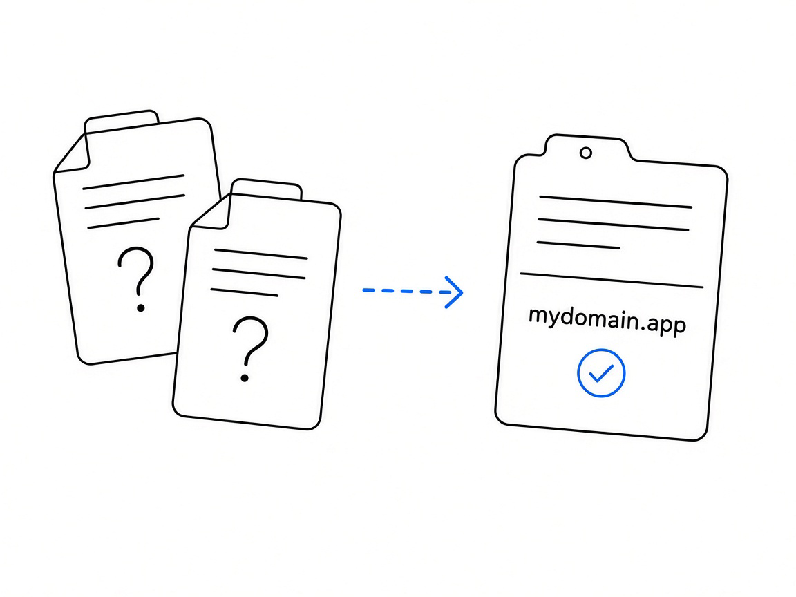 规则问号一团，mydomain.app 写上规则页